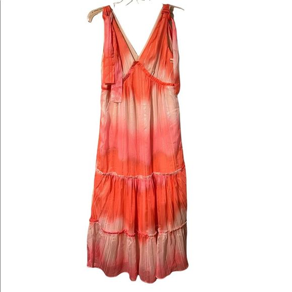Adelyn Rae Tie Dye Chiffon Midi Dress - Picture 5 of 12